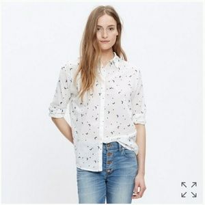Madewell nightlight shrunken button down shirt